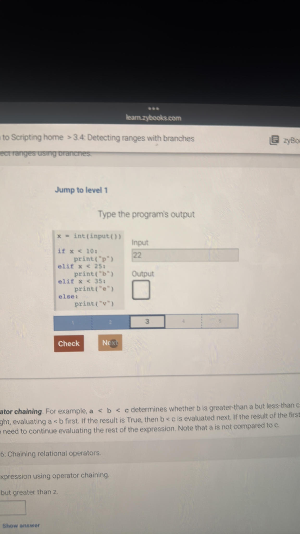 Type the program's output Input: 22 | StudyX