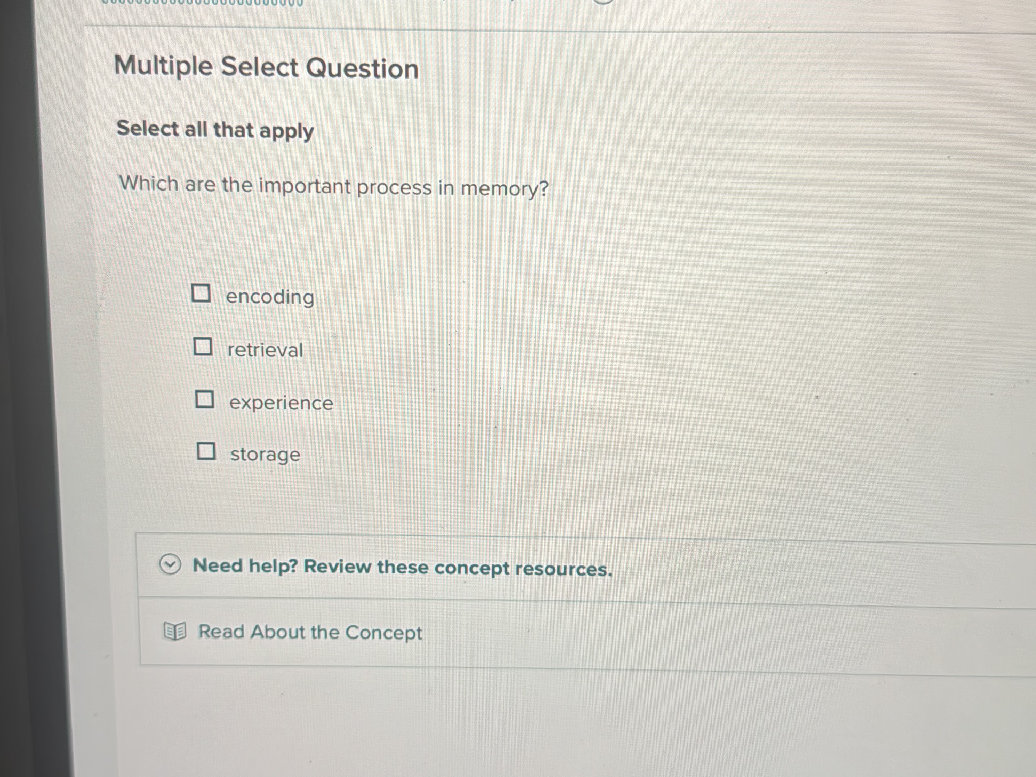 Multiple Select Question Select all that | StudyX