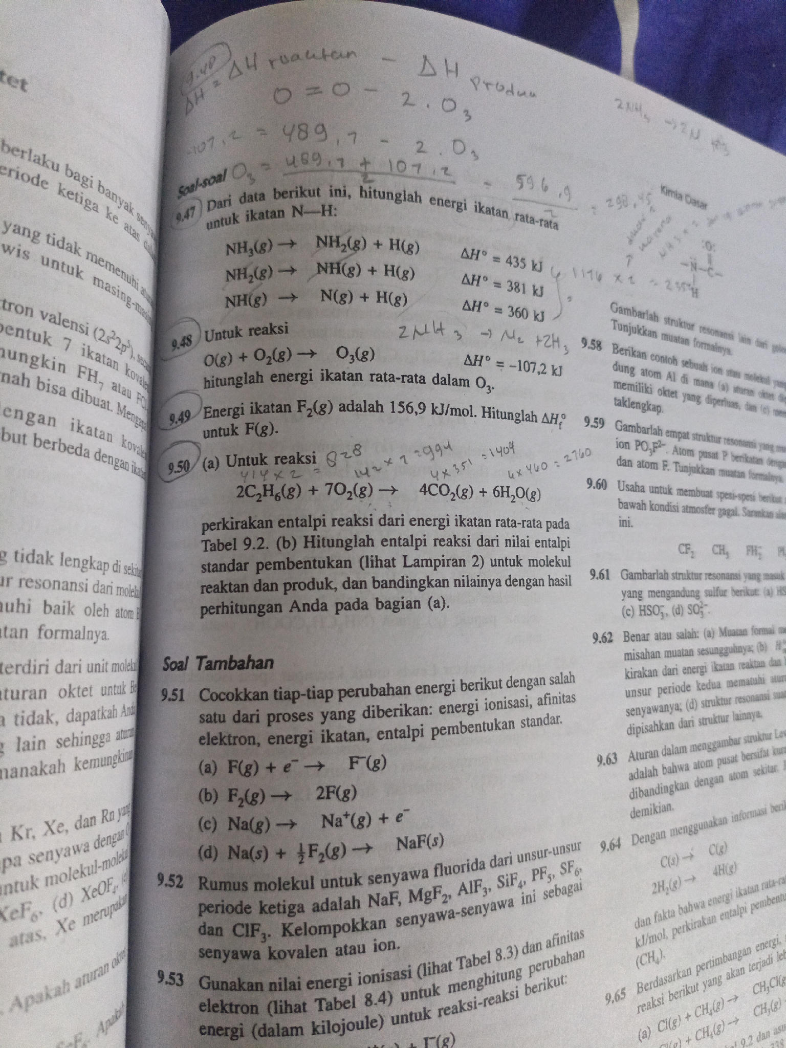 Tabel Ikatan Rata Rata Dari data berikut ini, hitunglah energi | StudyX