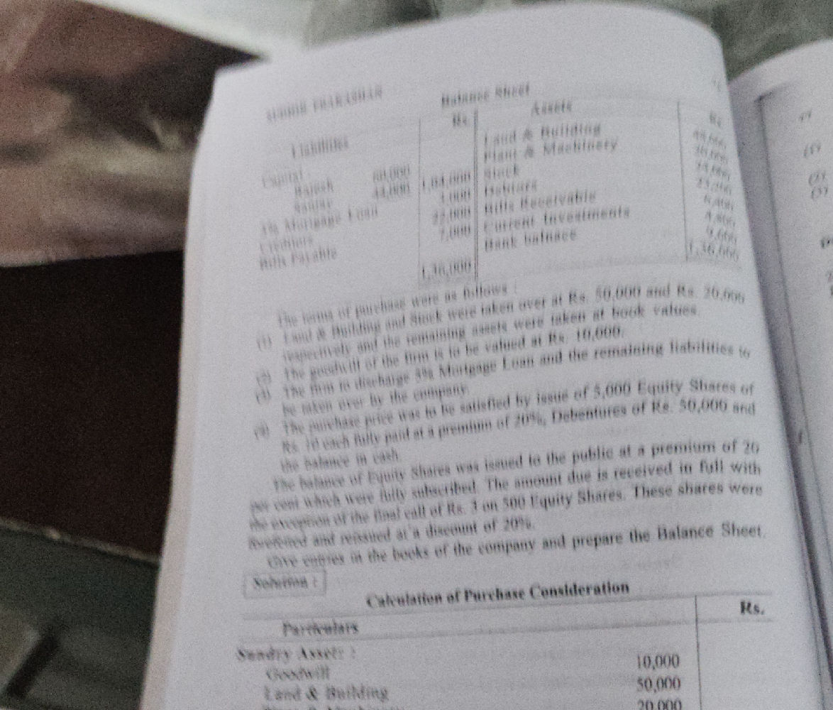 The image displays a partial Balance Sheet | StudyX