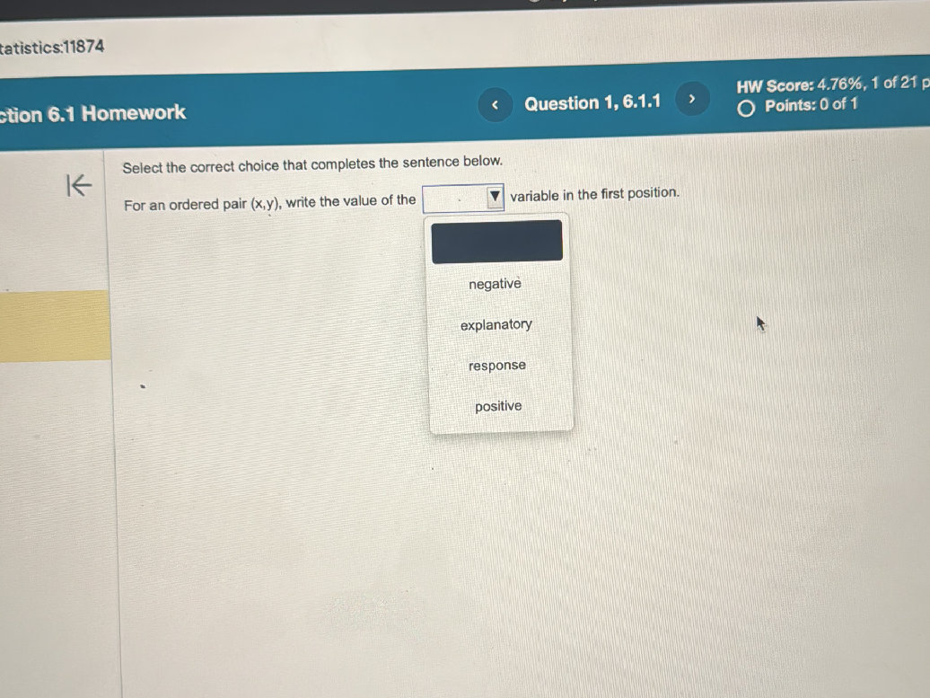 Select the correct choice that completes the | StudyX