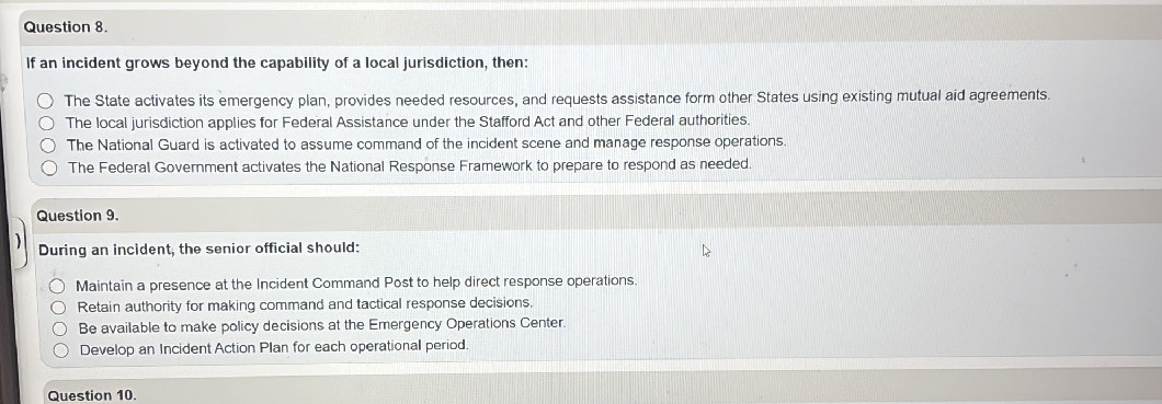 If an incident grows beyond the capability