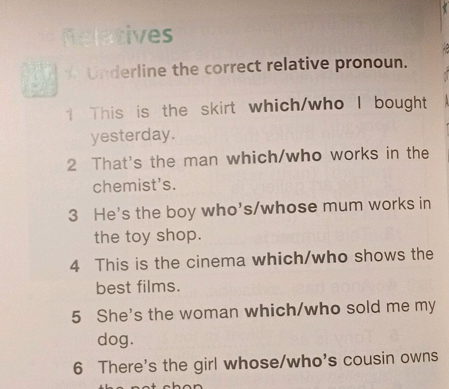 Underline the correct relative pronoun. 1 | StudyX
