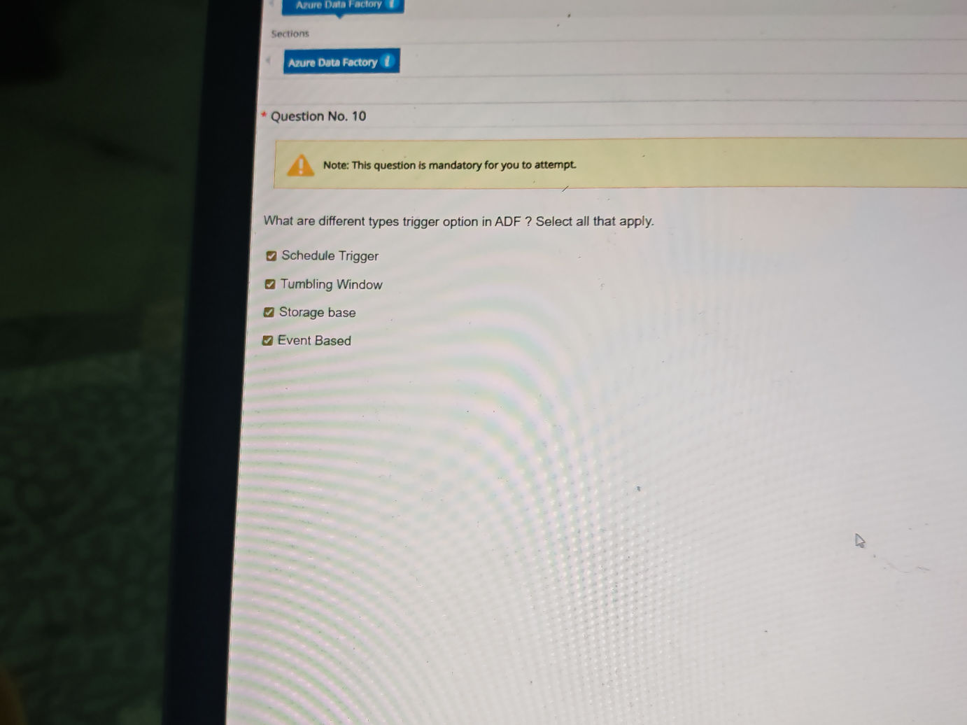 What are different types trigger option in
