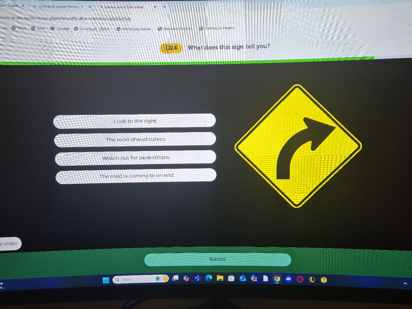 What does this sign tell you? Look to the | StudyX