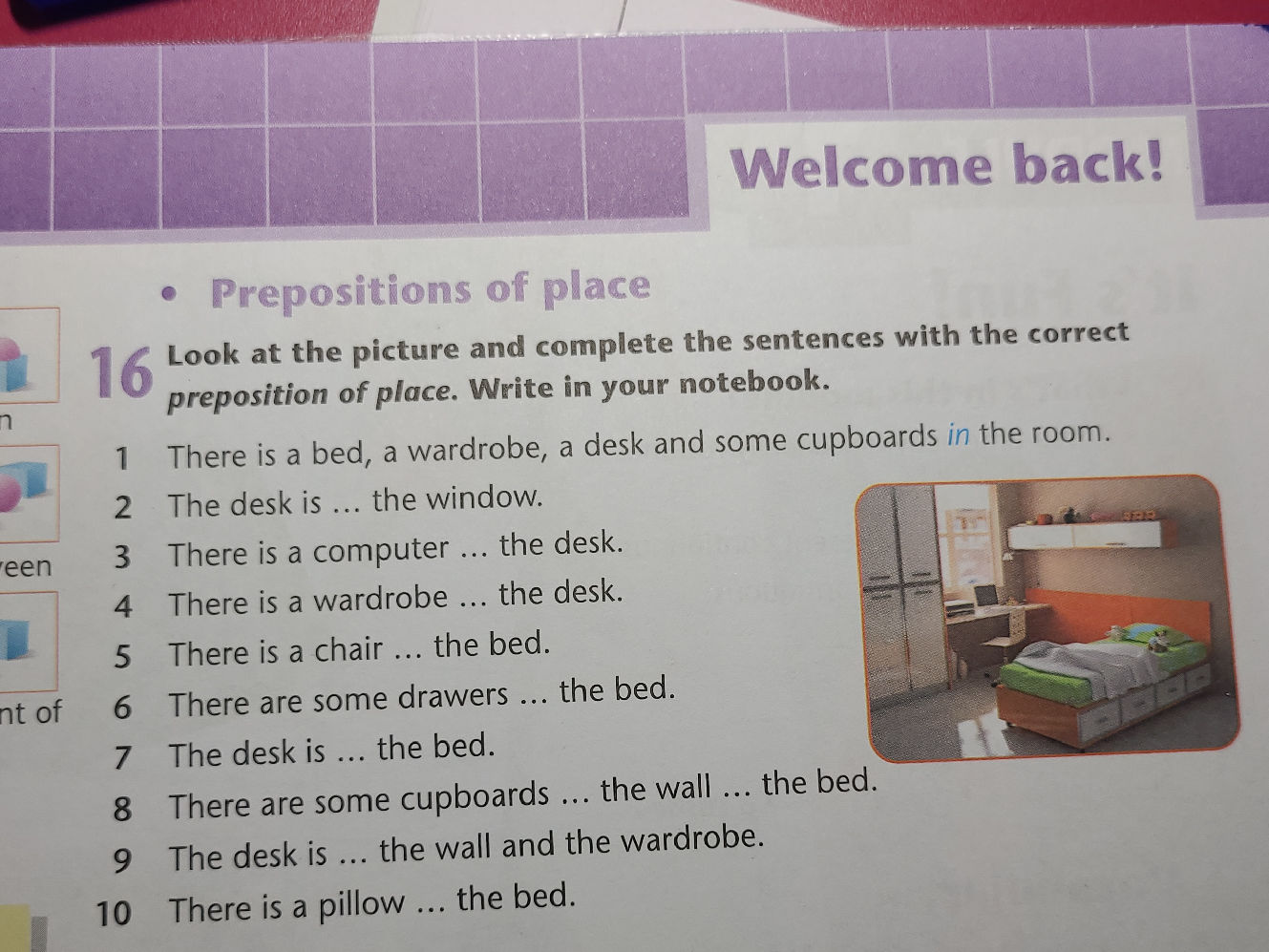 Look at the picture and complete the | StudyX