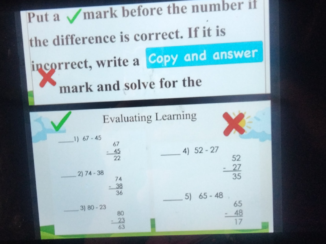 Put a mark before the number if the | StudyX