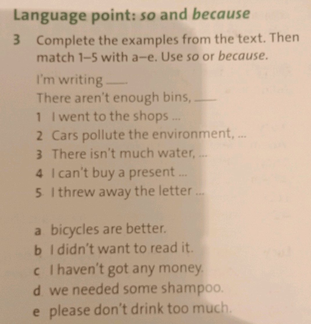 Complete the examples from the text. Then | StudyX