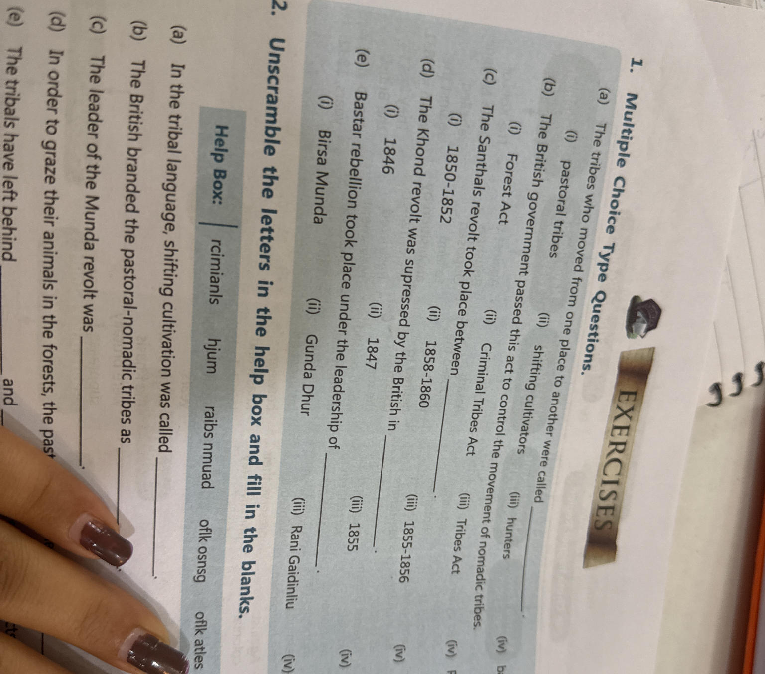 1. Multiple Choice Type Questions. (a) The | StudyX