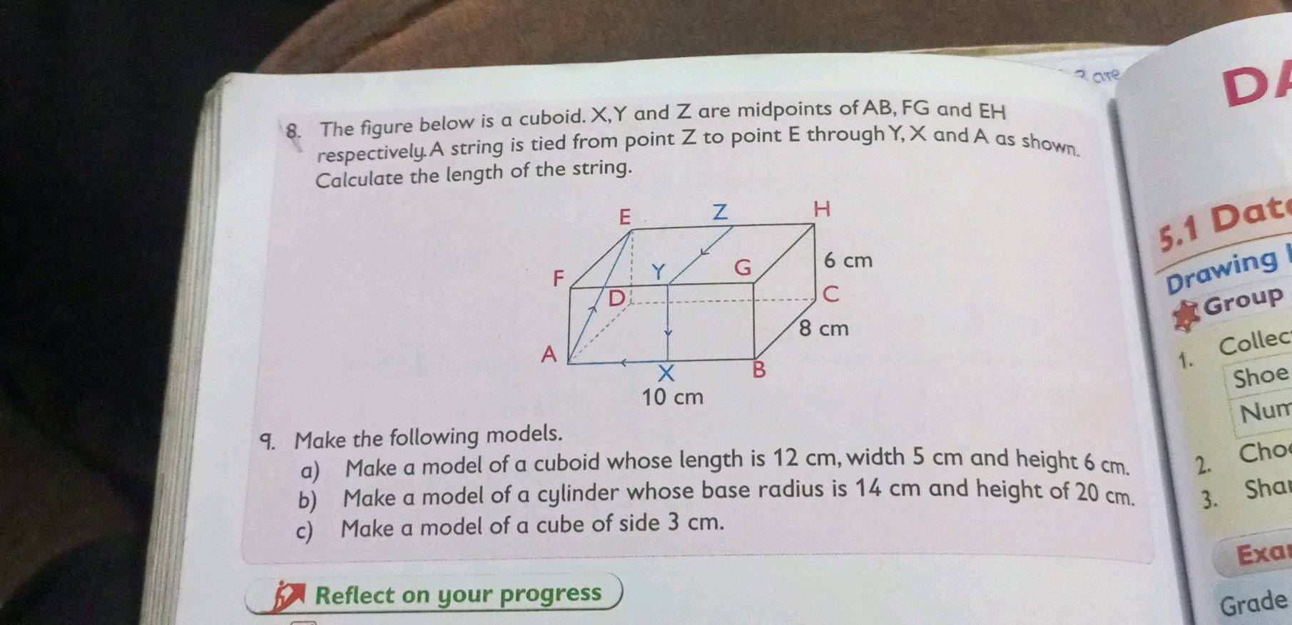 8. The figure below is a cuboid. X,Y and Z | StudyX