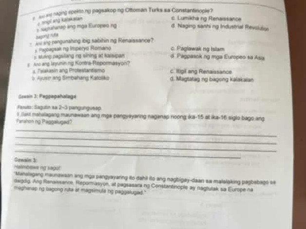 Ano ang naging epekto ng pagsakop ng Ottoman | StudyX