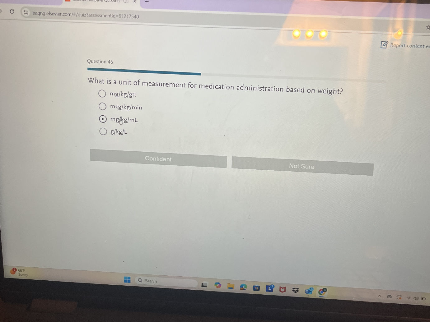 What is a unit of measurement for medication | StudyX