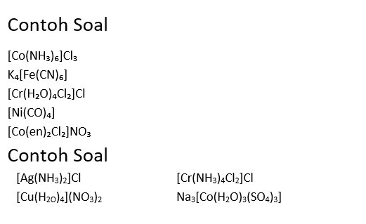 Contoh Soal $[Co(NH_3)_6]Cl_3$ | StudyX