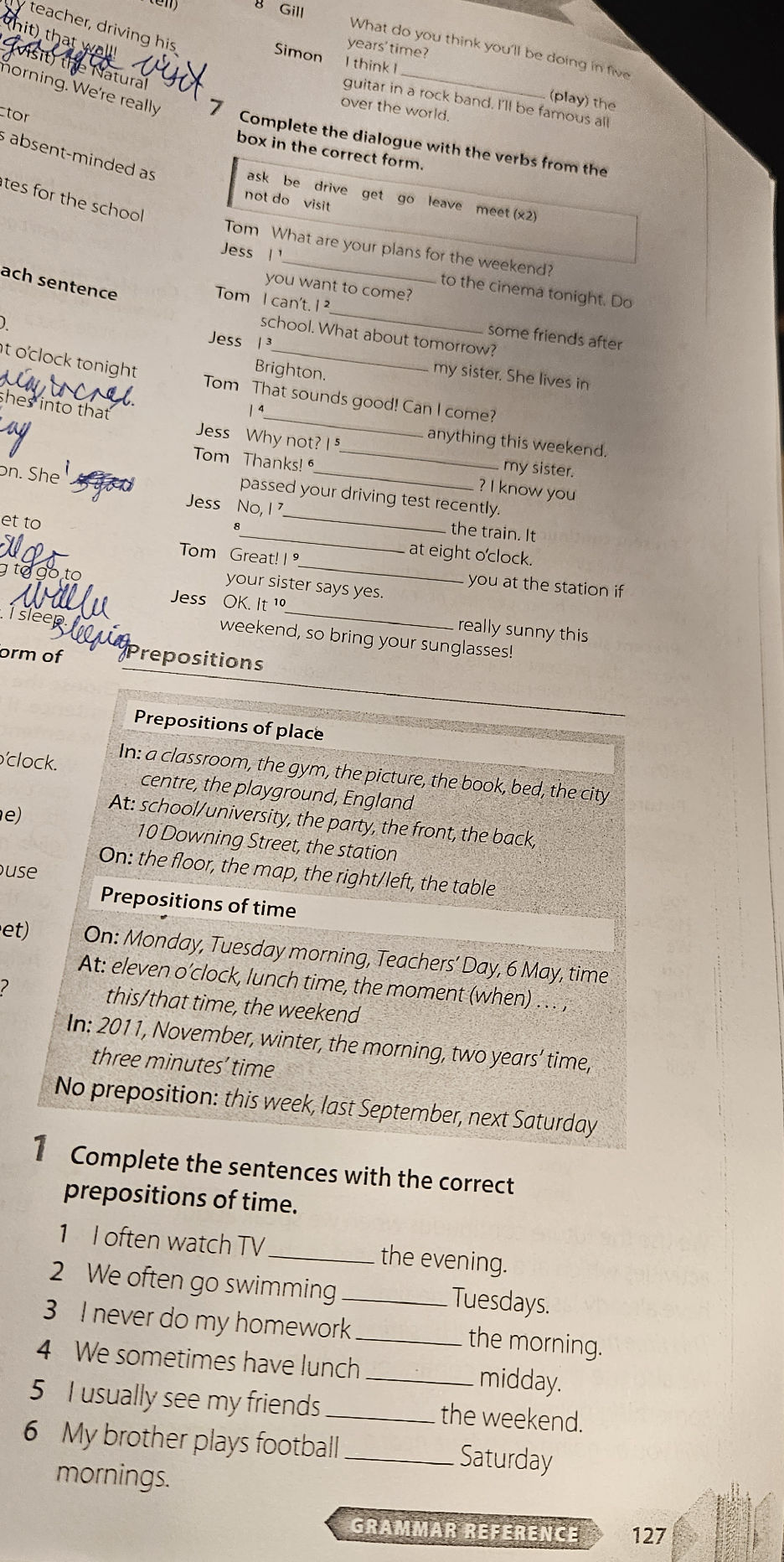 Complete the dialogue with the verbs from | StudyX