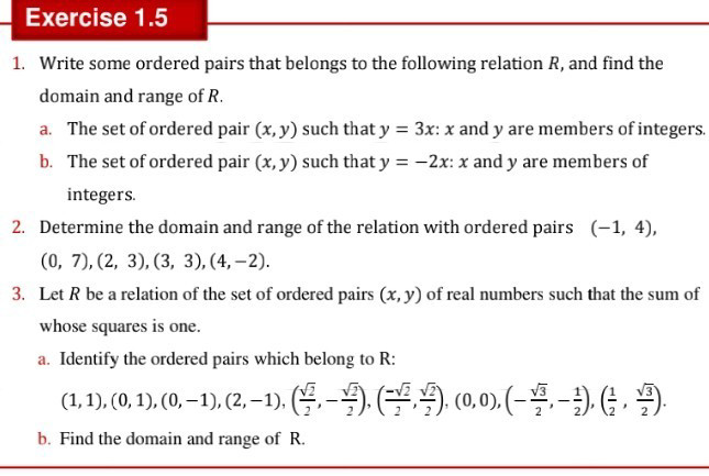 Let R be a relation of the set of ordered | StudyX