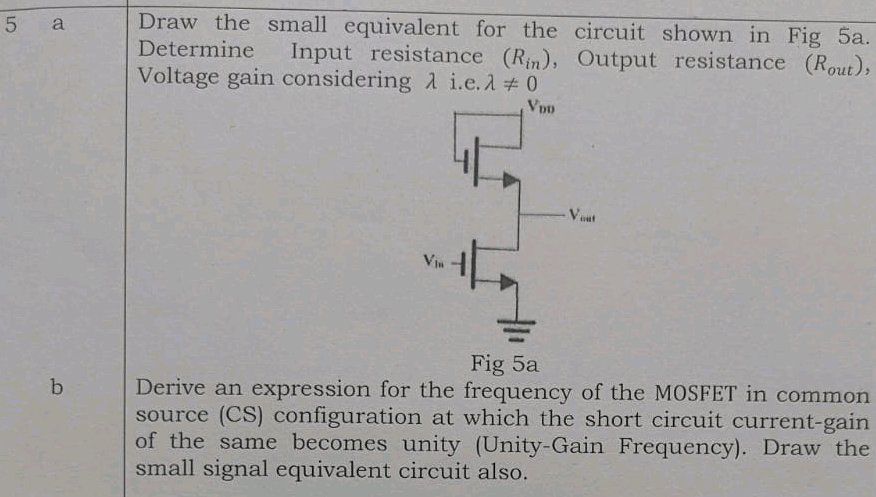 5 a Draw the small equivalent for the | StudyX