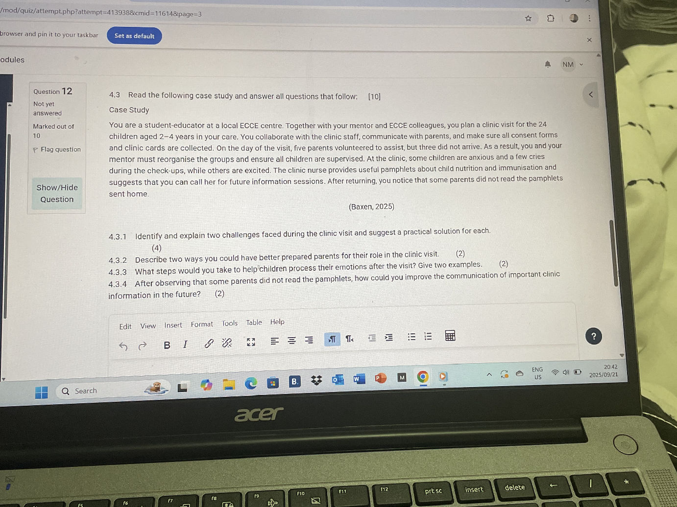 4.3 Read the following case study and answer | StudyX