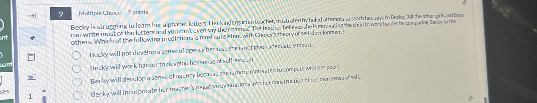 Becky is struggling to learn her alphabet | StudyX