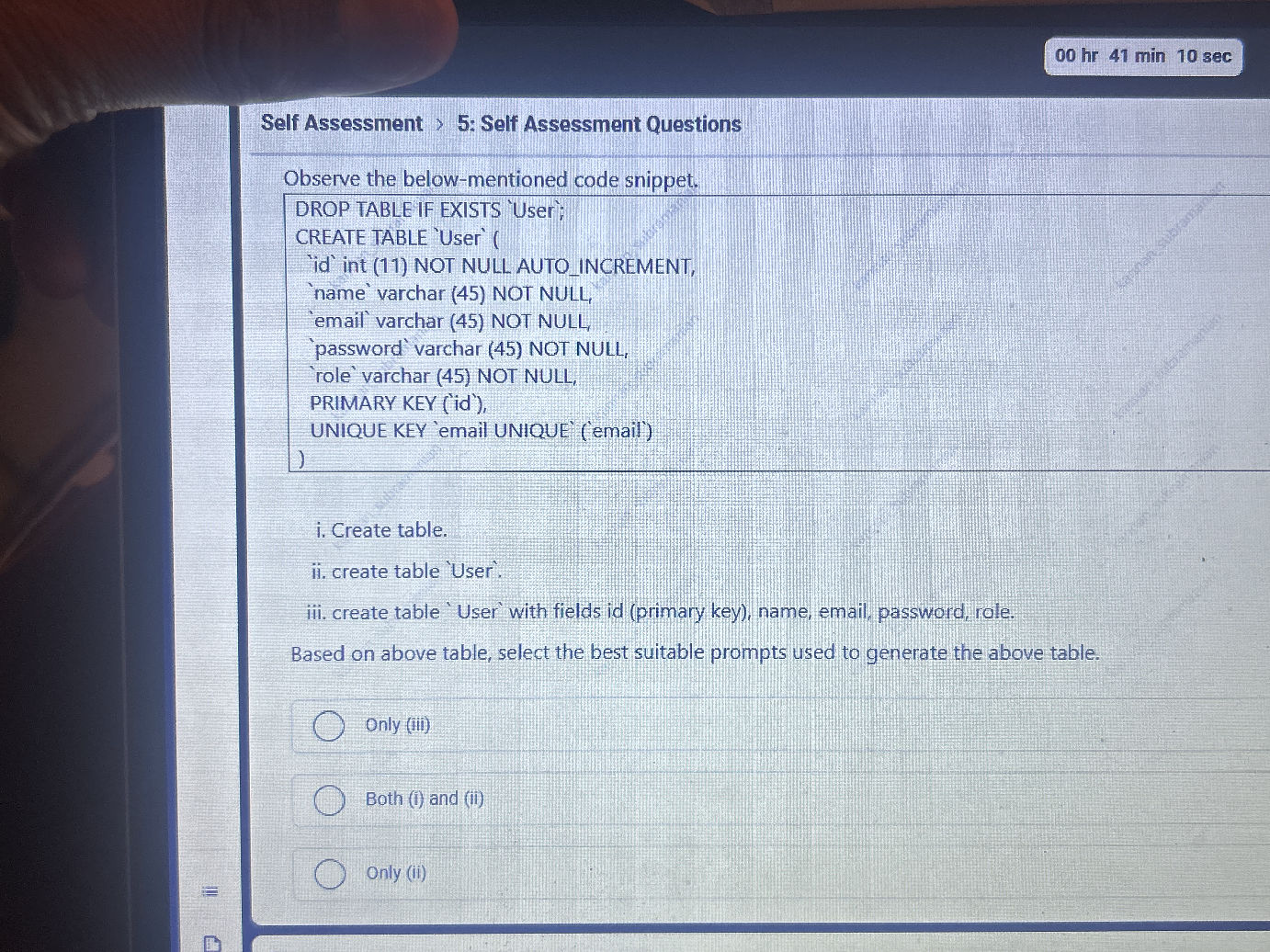 Observe the below-mentioned code snippet. | StudyX