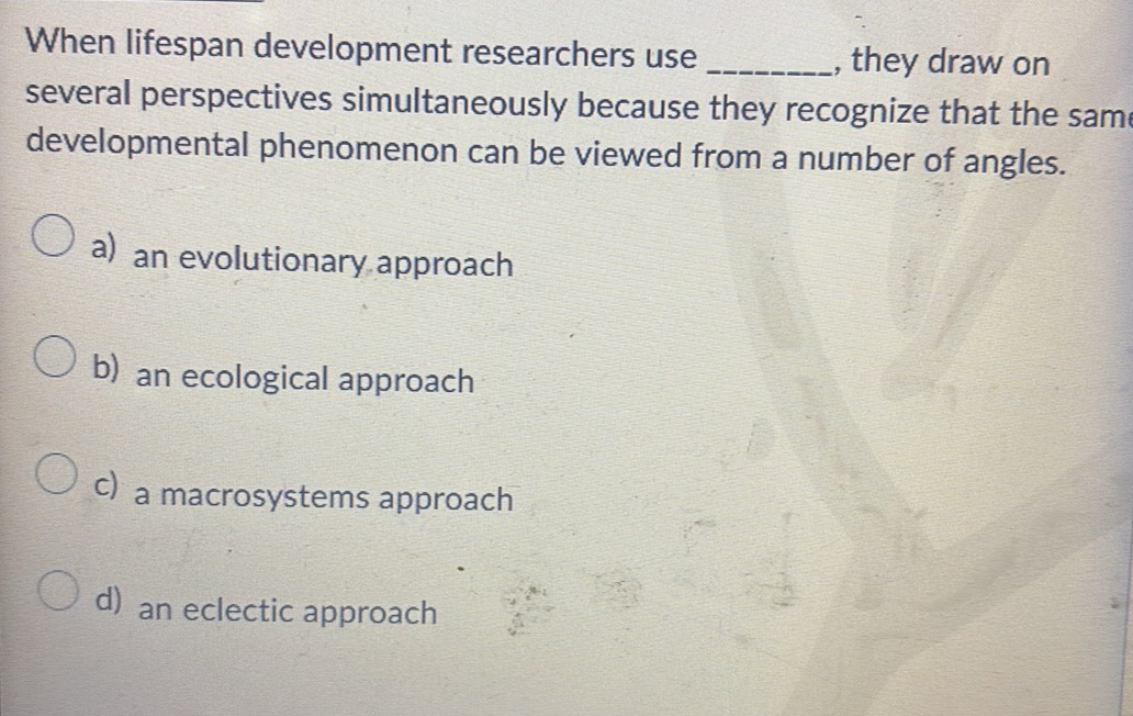 When Lifespan Development Researchers Use Studyx