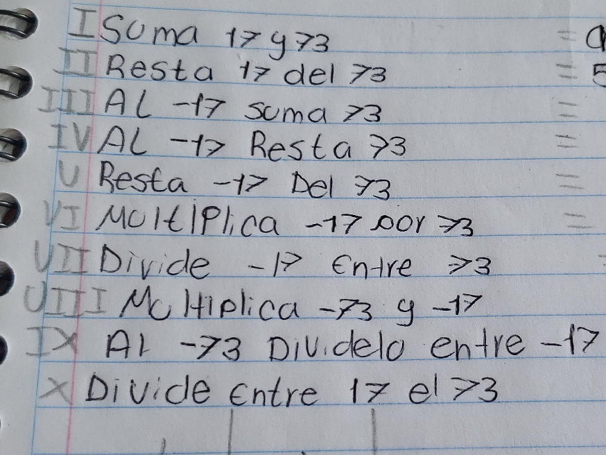 I Suma 17 y 73 II Resta 17 del 73 III AL | StudyX