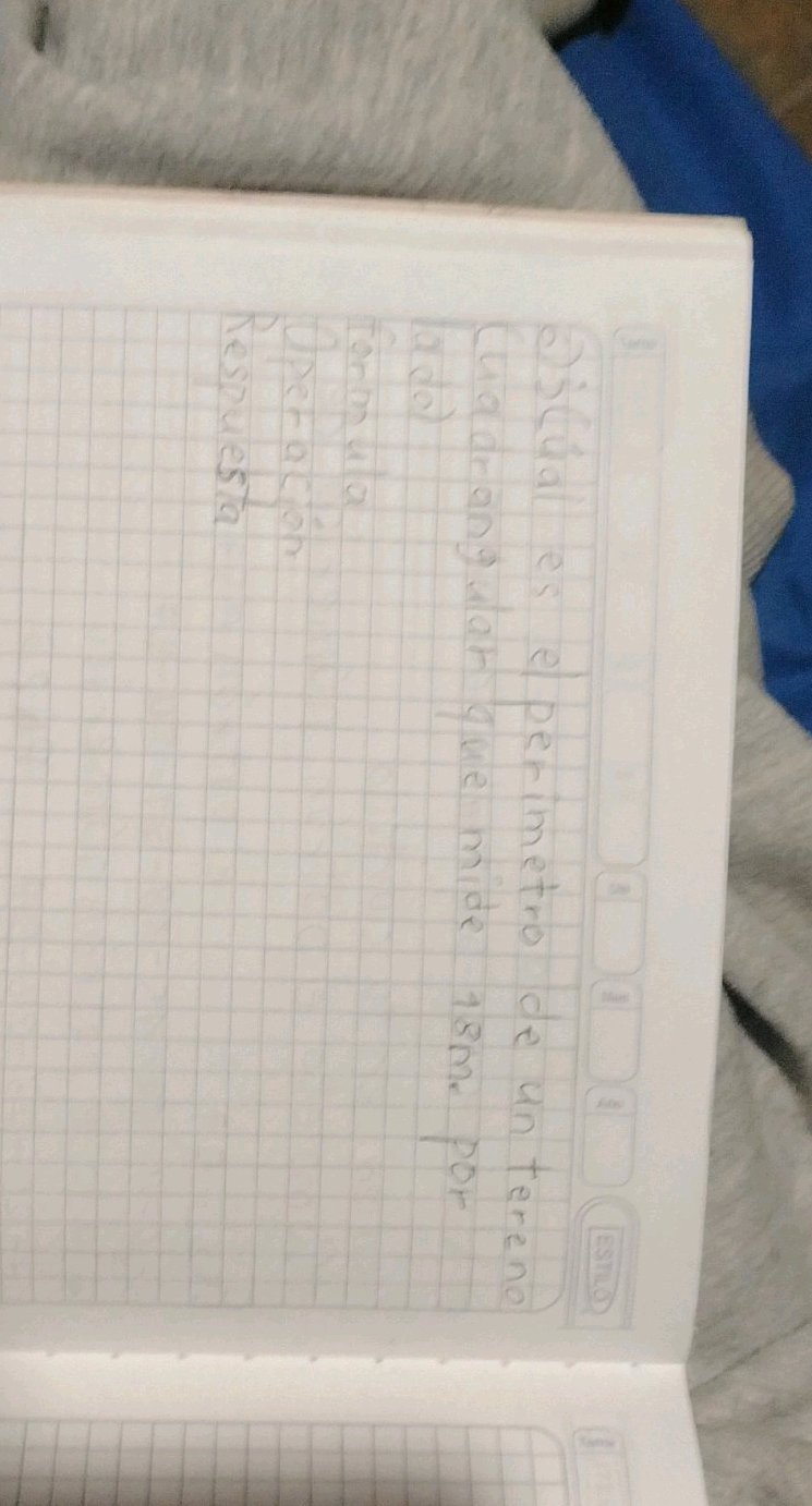 ¿Cual es el perimetro de un terreno | StudyX