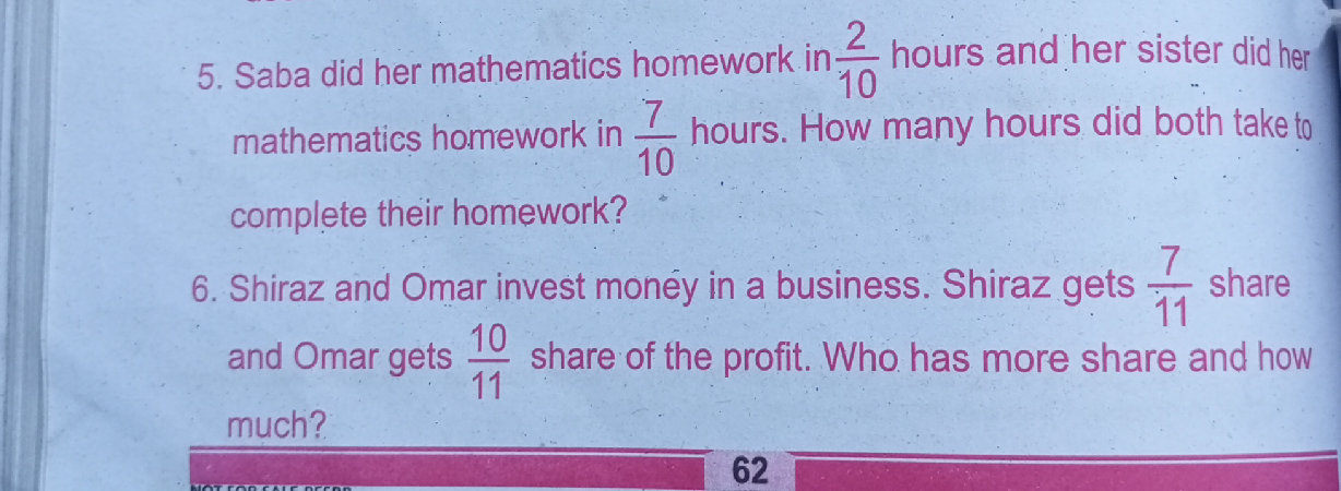 Saba did her mathematics homework in $ | StudyX