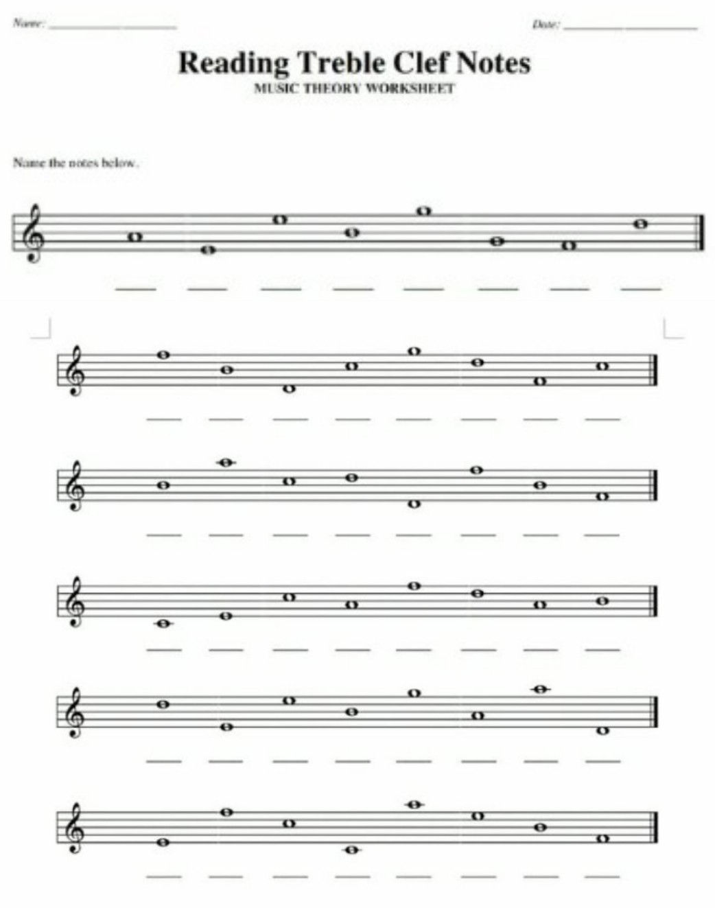 Name the notes below. [Image of musical | StudyX