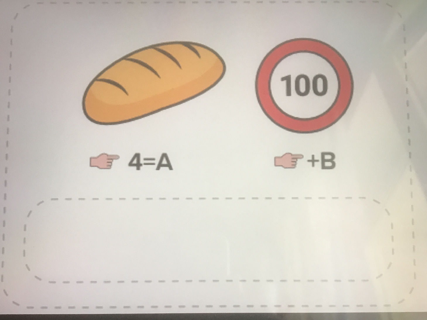 Math Bread Solve for A and B given: Bread = A * 4 100 | StudyX