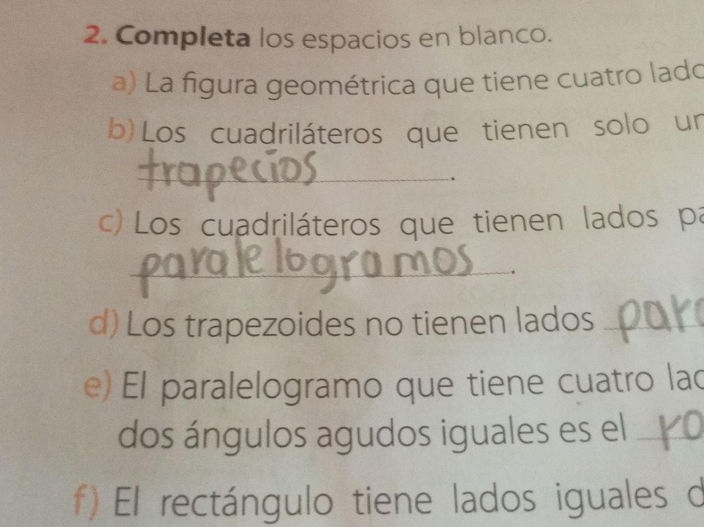 Completa Los Espacios En Blanco A La StudyX
