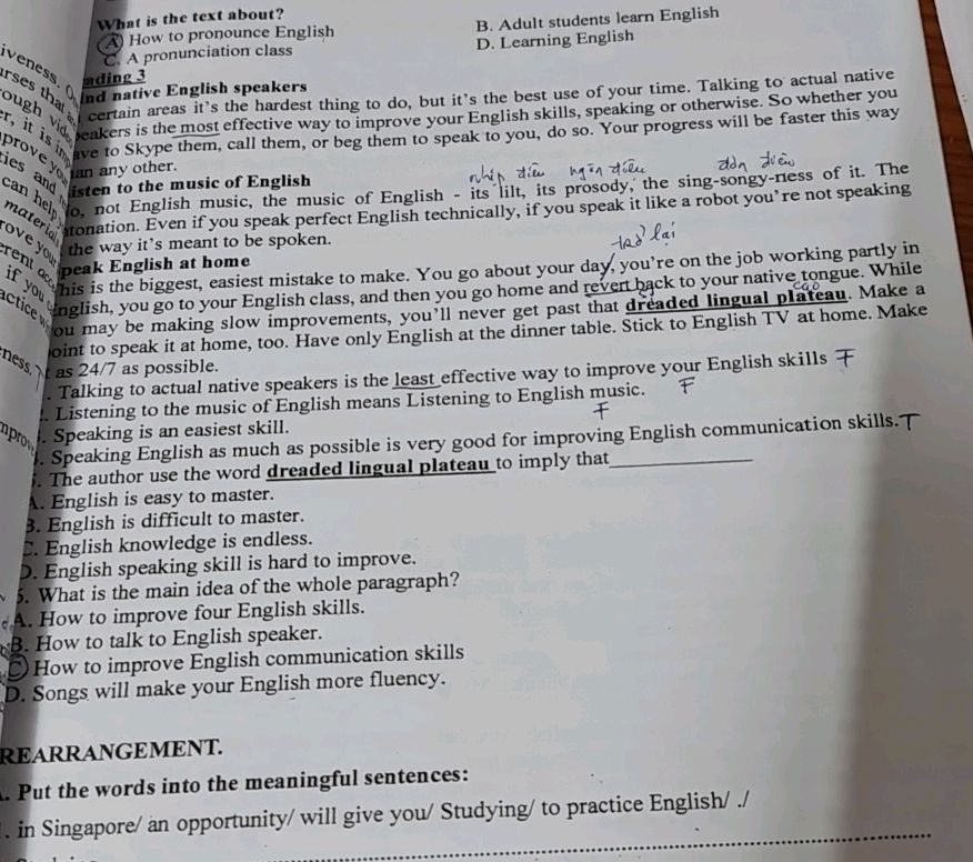 What is the text about? A How to pronounce | StudyX