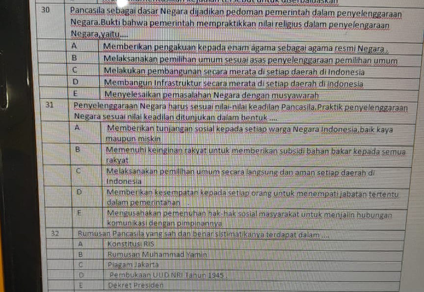 Rumusan Pancasila yang sah dan benar StudyX