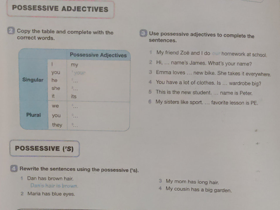Copy the table and complete with the correct | StudyX