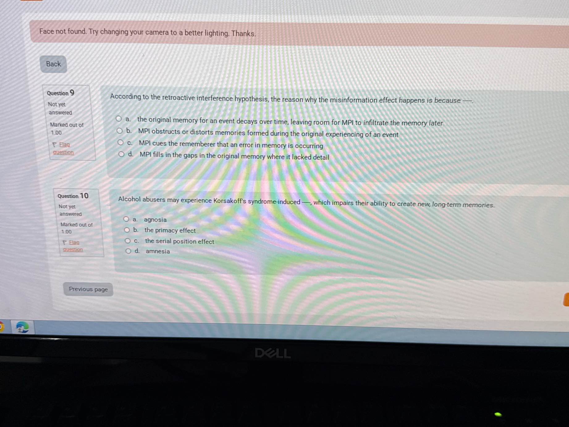 According to the retroactive interference | StudyX