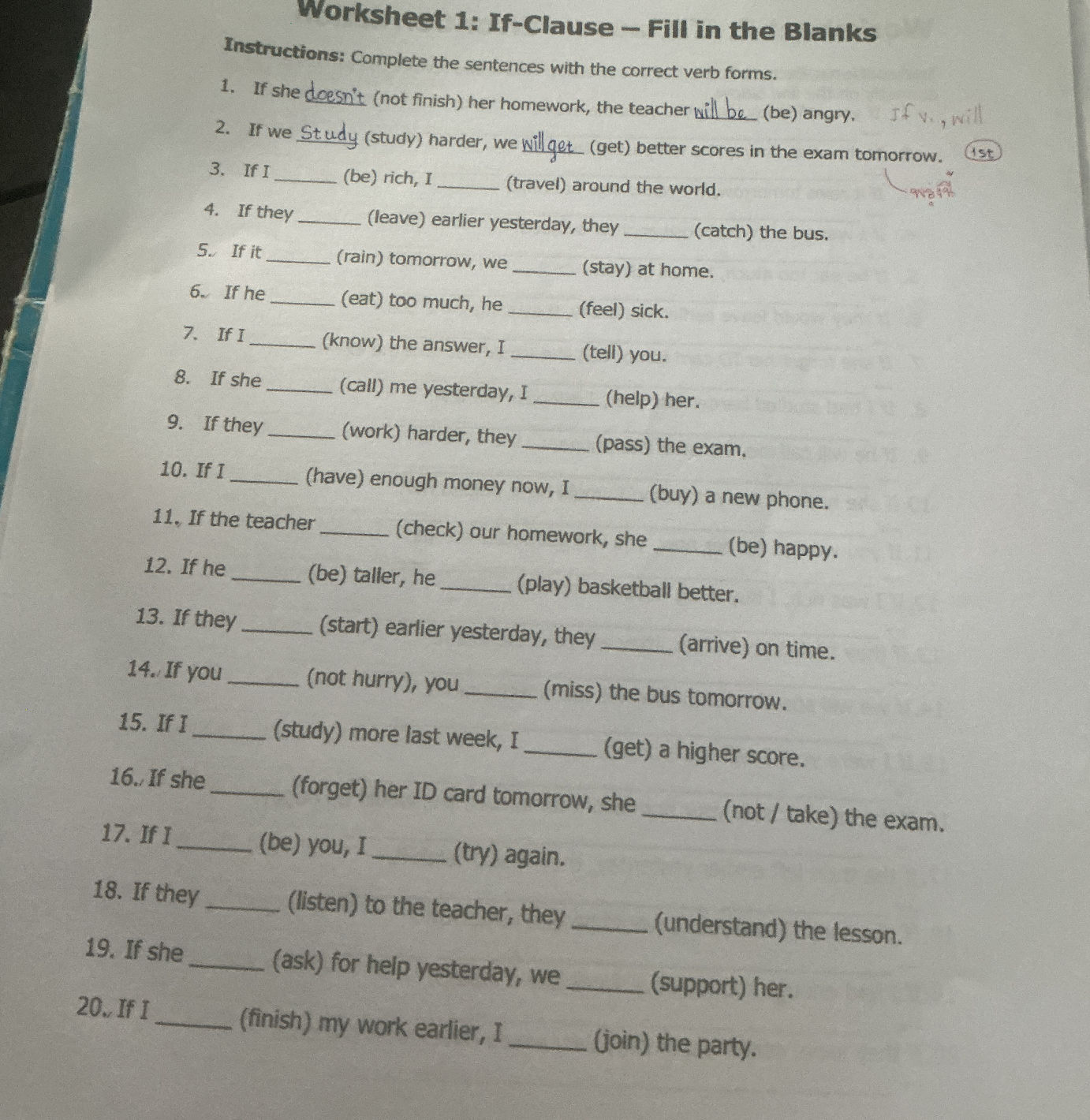Sentence With Instruct Instructions: Complete the sentences with | StudyX