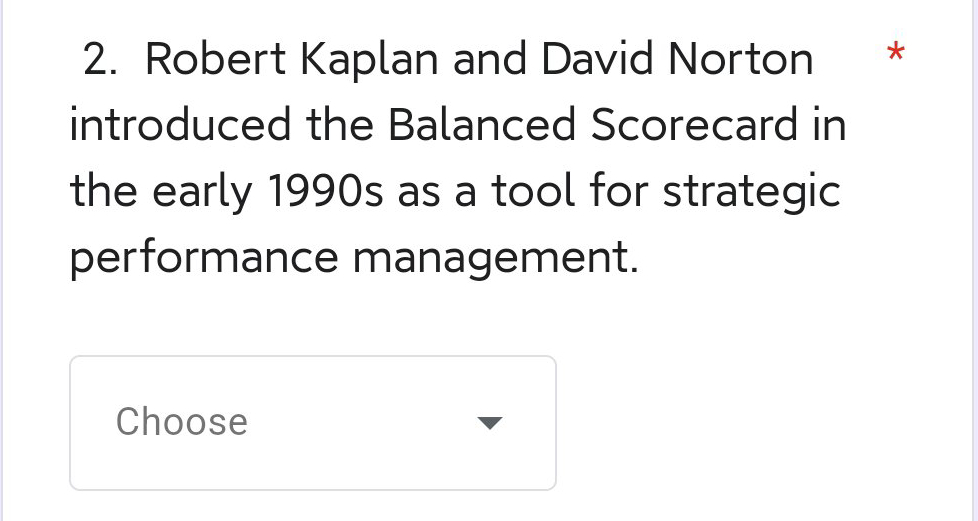 Robert Kaplan and David Norton introduced | StudyX