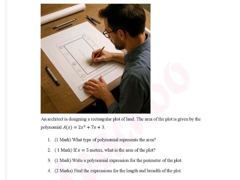 An architect is designing a rectangular plot | StudyX