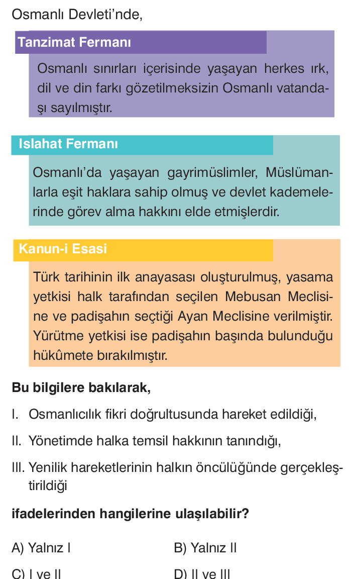 Osmanlı Devleti'nde, Tanzimat Fermanı | StudyX