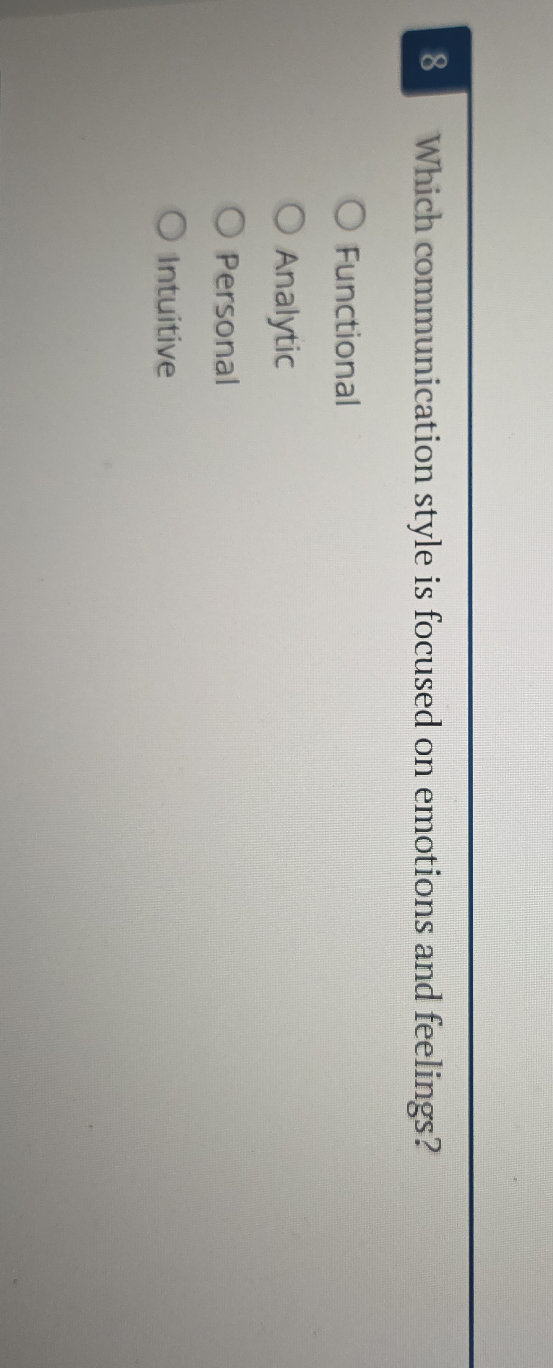 Which communication style is focused on | StudyX