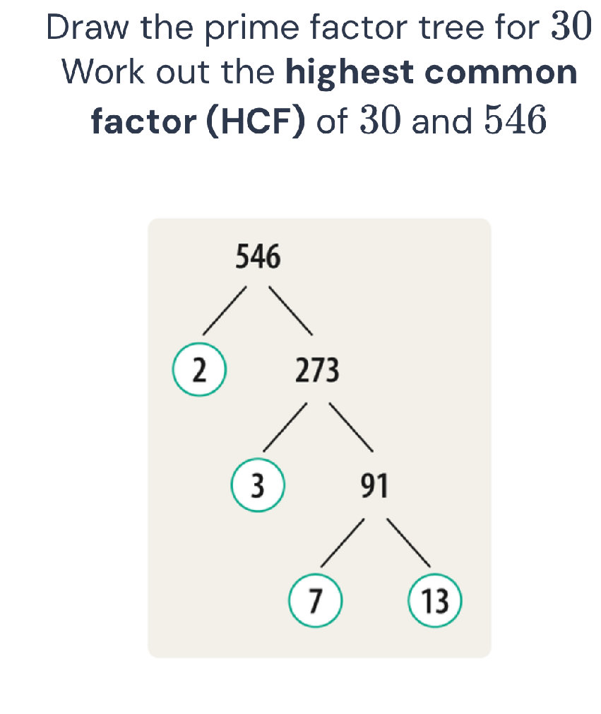Draw the prime factor tree for 30 Work out | StudyX