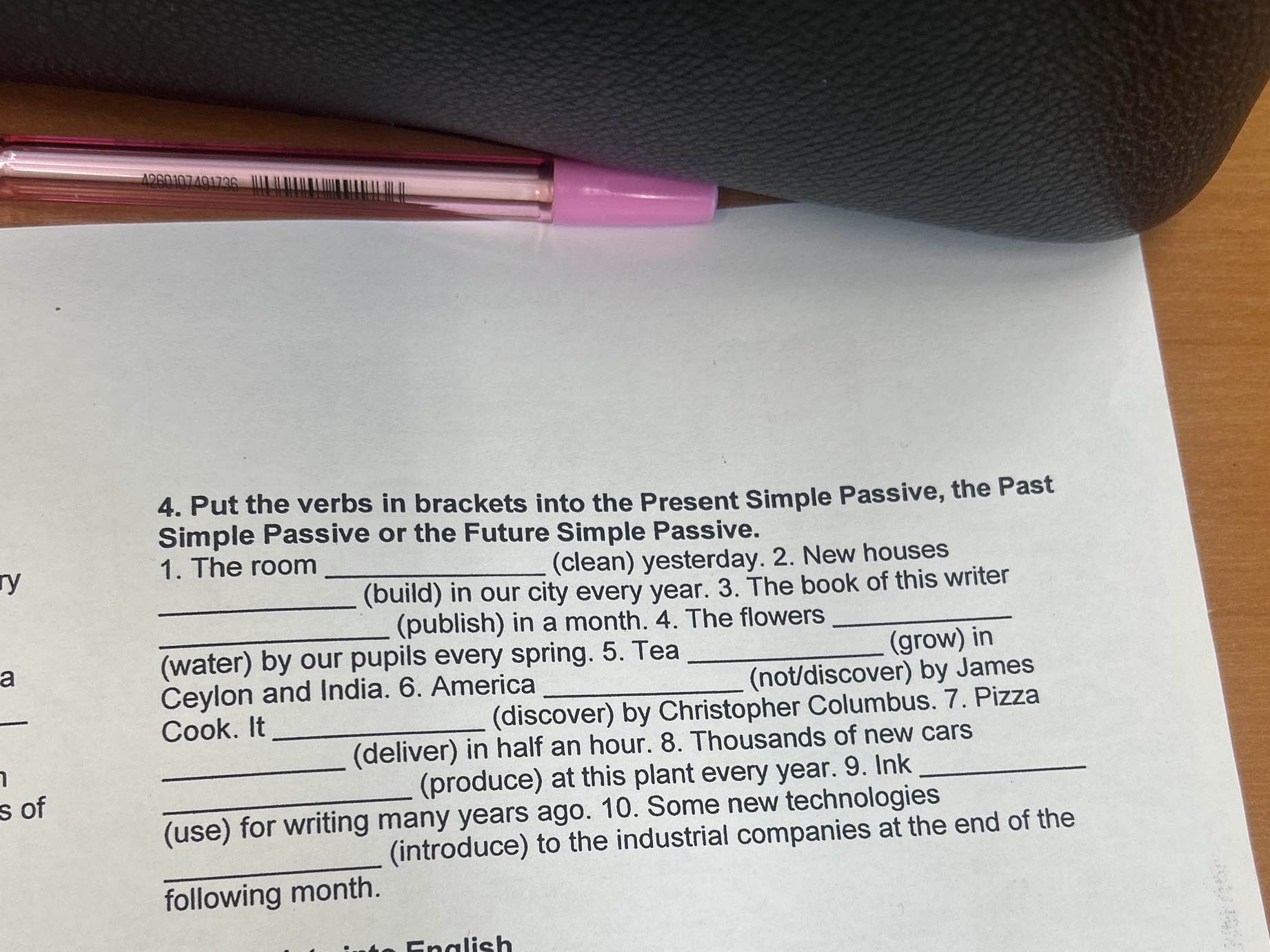 Put the verbs in brackets into the Present | StudyX
