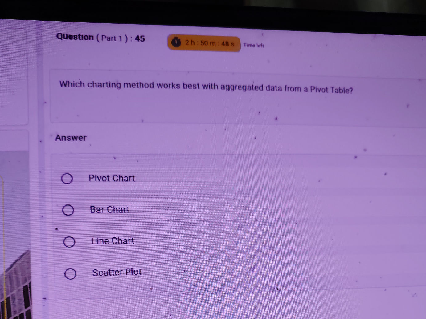 Which charting method works best with | StudyX
