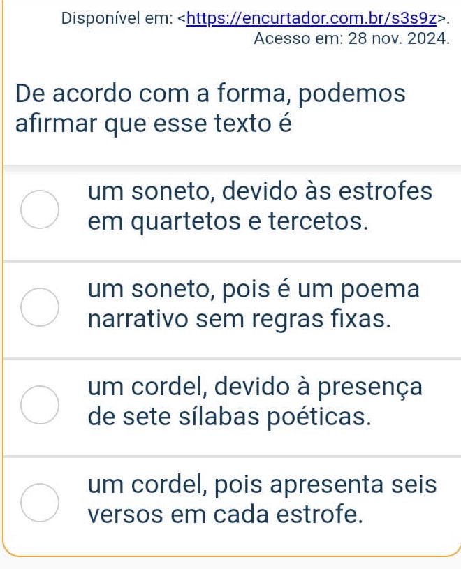 De acordo com a forma, podemos afirmar que | StudyX