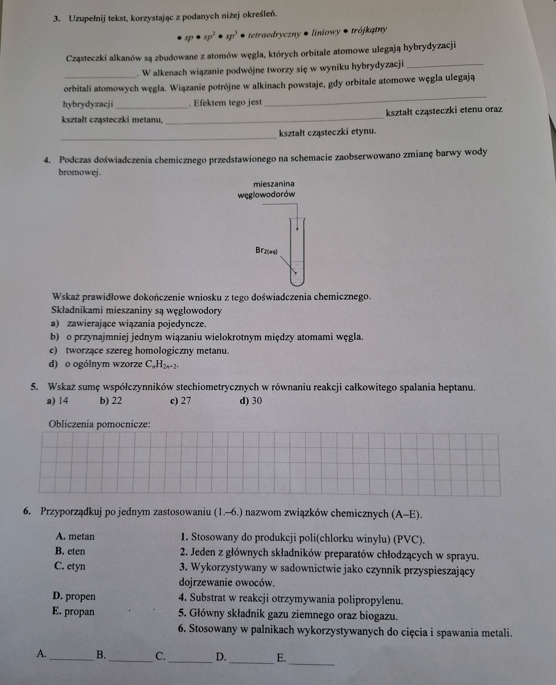 3. Uzupełnij tekst, korzystając z podanych | StudyX