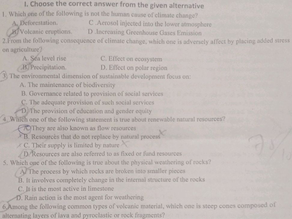 1. Choose the correct answer from the given | StudyX