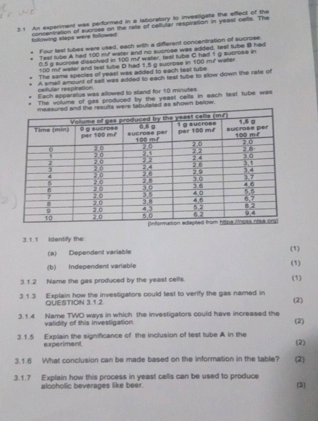 3.1 An experiment was performed in a | StudyX