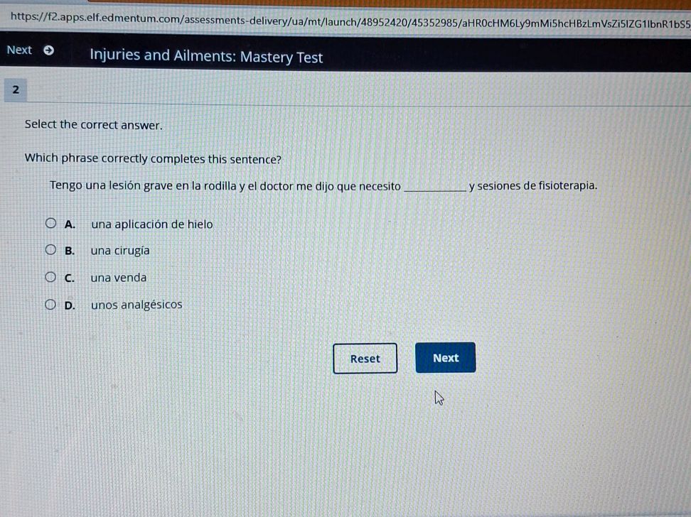 Select the correct answer. Which phrase