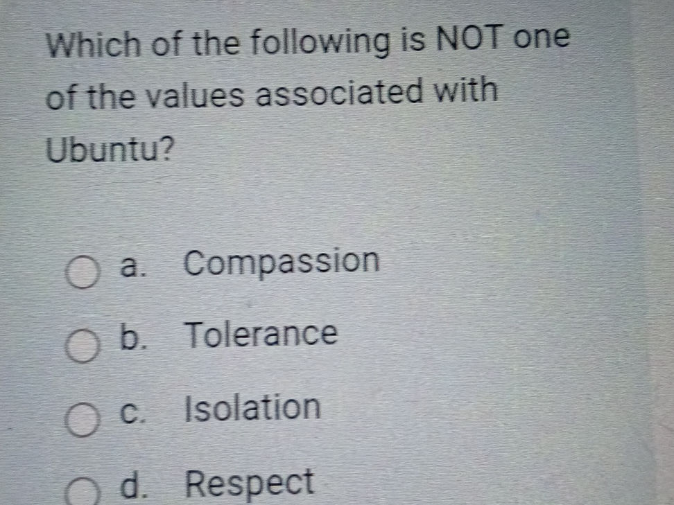 Which of the following is NOT one of the | StudyX