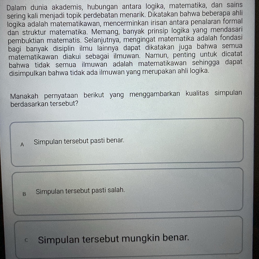 Manakah pernyataan berikut yang | StudyX