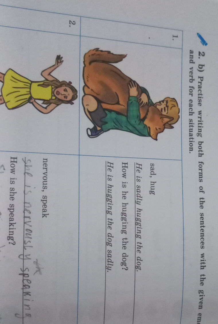 2. b) Practise writing both forms of the | StudyX